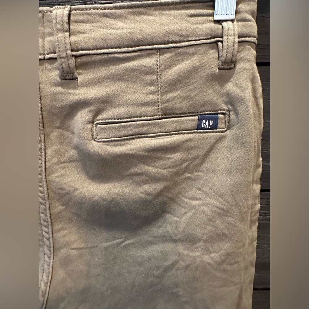 Classic, cool, army green Gap skinnies.